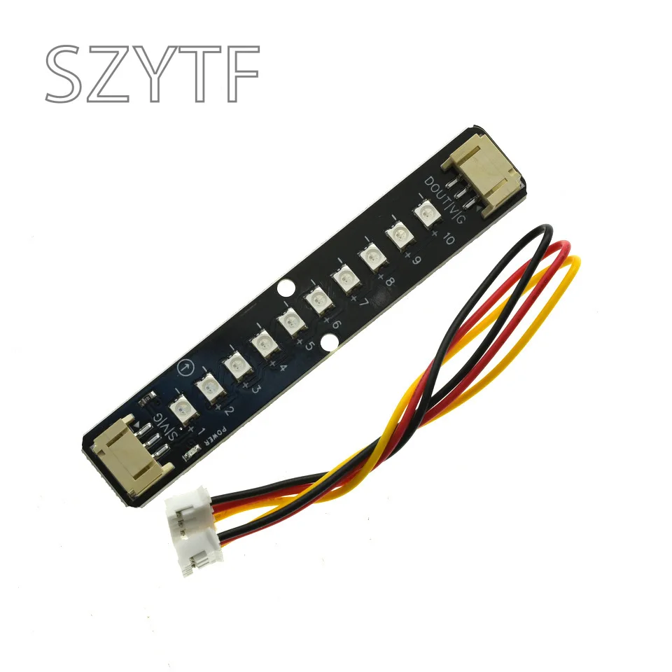 WS2812B Tira de luces LED RGB de 10 bits 5V Tira de luces que cambia de color programable para Arduino ESP32