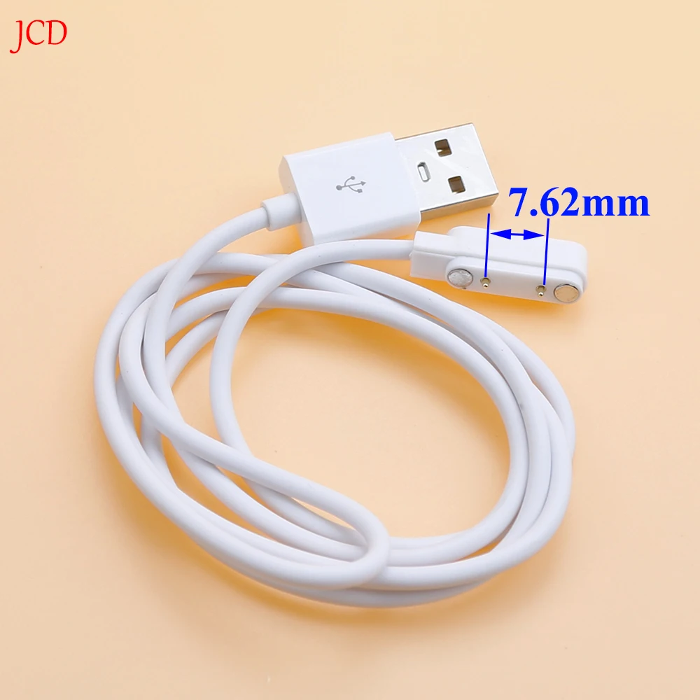 Cable de carga magnética fuerte de 2 pines, 7,62mm, Cable de línea de carga USB, Color blanco, para relojes inteligentes, 99%, Universal - imagen 2