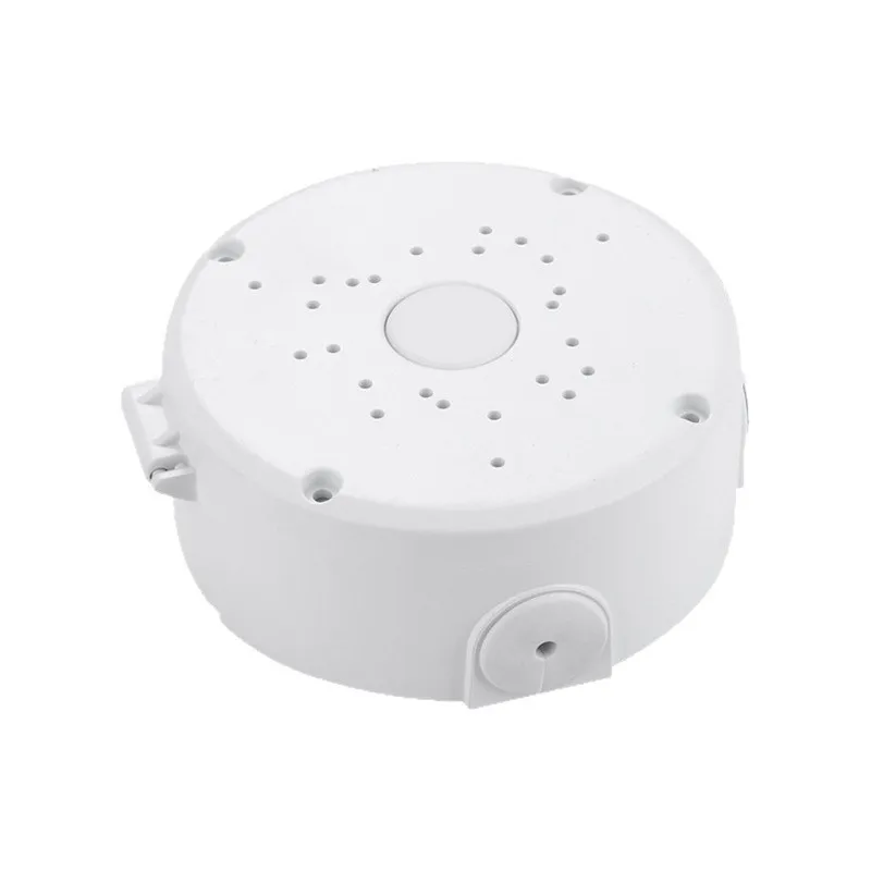 Soporte de vigilancia Universal, disco redondo oculto, cámara de gran capacidad, caja impermeable, organizador de cables, 4 Uds.