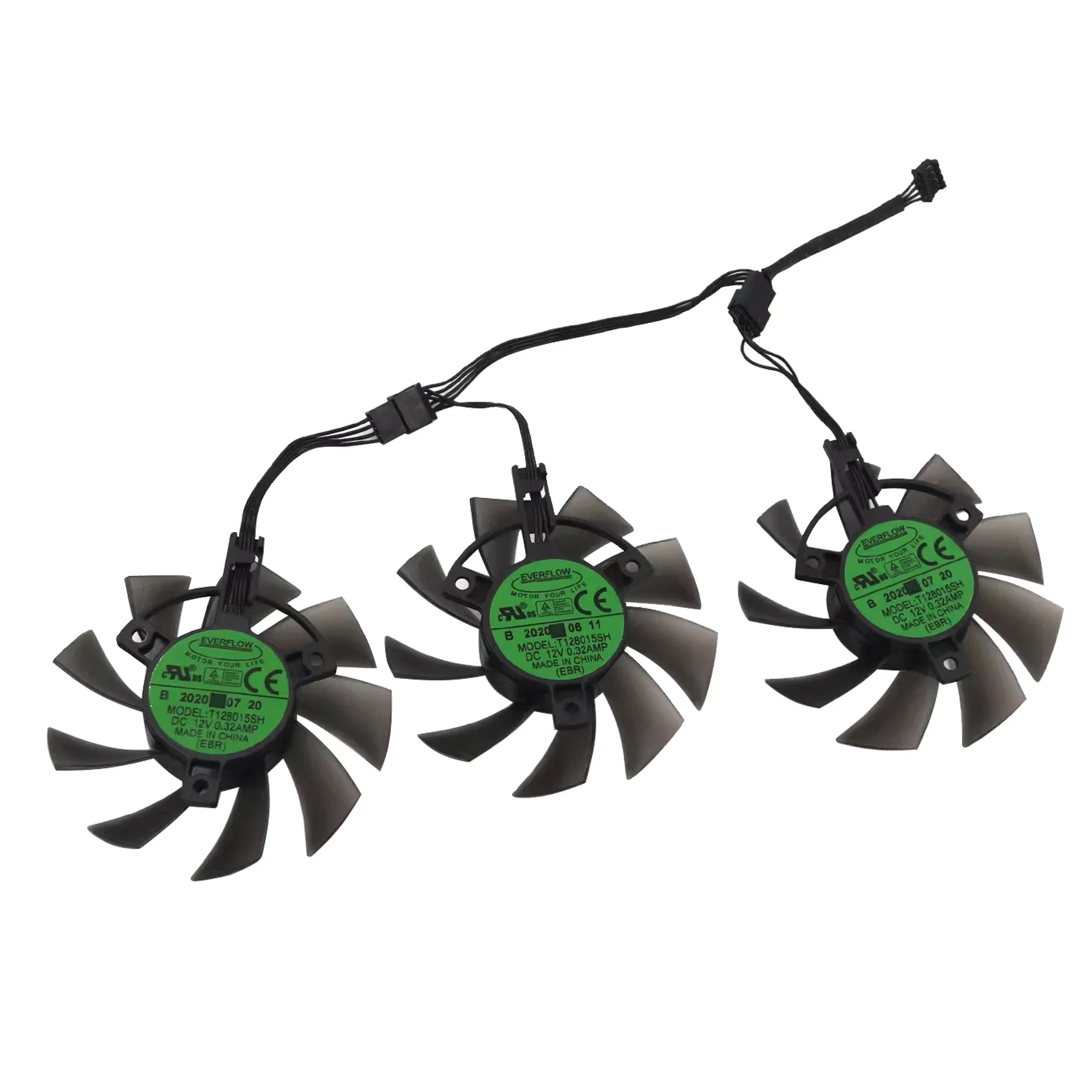 Para Asrock AMD Radeon RX 5600 XT Challenger PRO ventilador de tarjeta de vídeo 75MM T128015SH RX5600XT ventilador de repuesto de tarjeta gráfica - imagen 3