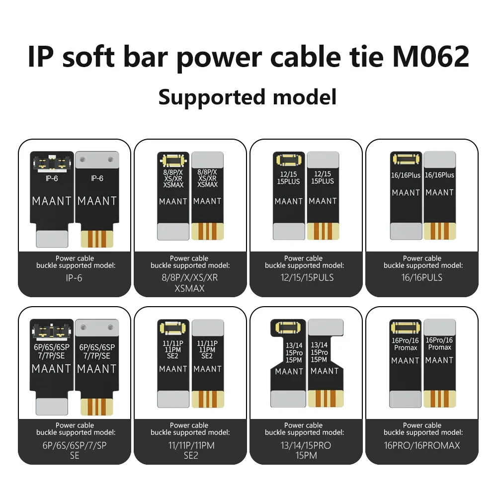 MaAnt M062 teléfonos de fila suave hebilla de batería mantenimiento de la placa base Cable de arranque de energía conector FPC reparación de soldadura de batería - imagen 3