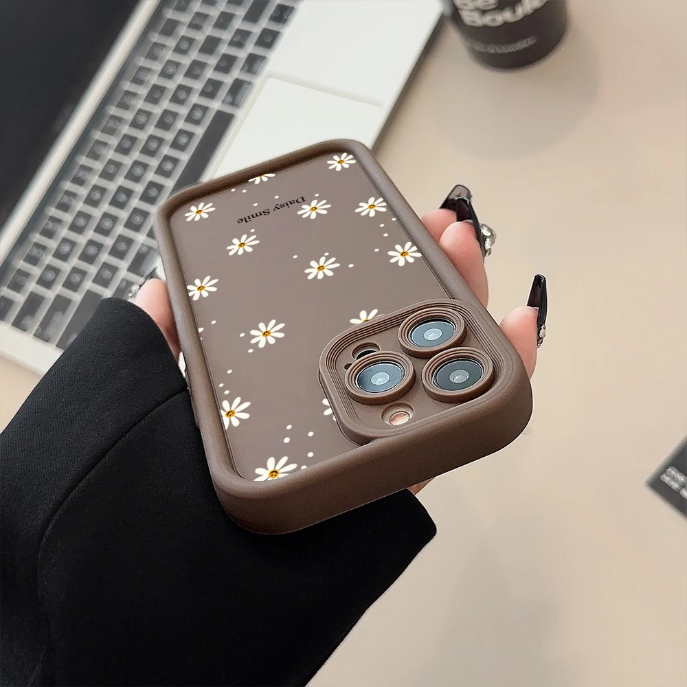 Funda de teléfono de silicona Daisy Smile para Samsung Galaxy A56 A55 A54 A53 A36 A35 A34 A33 A52S S25 S24 Ultra S23 S21 FE S22 Plus - imagen 4