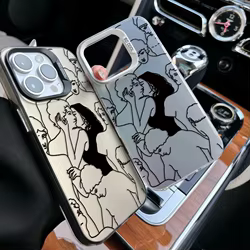 Funda de teléfono Kiss Sexy para chicas, funda trasera mate anticaída para iPhone 16 15 14 13 12 11 mini Pro Max X XR XSMAX 8 7 Plus