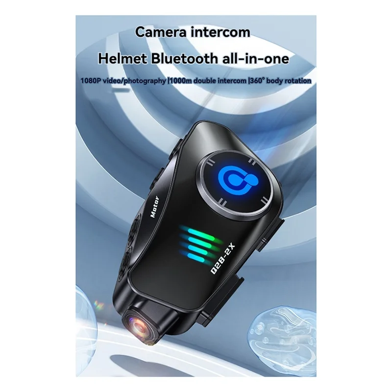 Auriculares inalámbricos avanzados para casco de motocicleta Q28-2X: WIFI Bluetooth, grabadora de vídeo HD y cámara de conducción