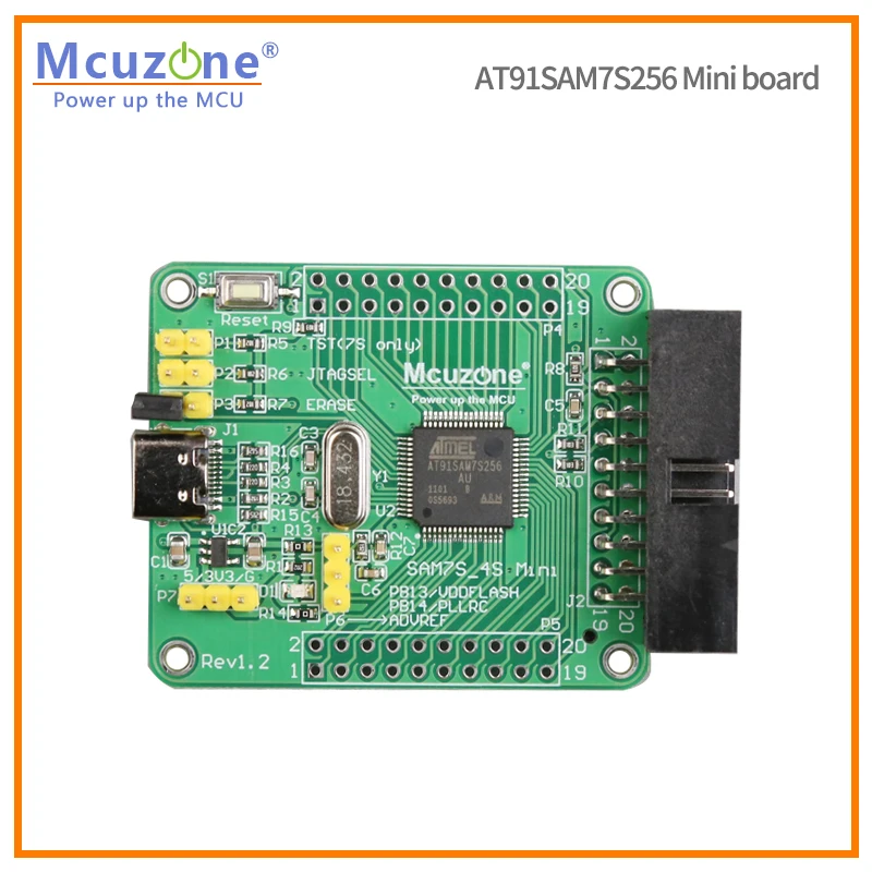 Mini placa AT91SAM7S256, Kit de desarrollo ARM7, 7S256, SAM7S256, MicroChip JTAG ATMEL - imagen 2