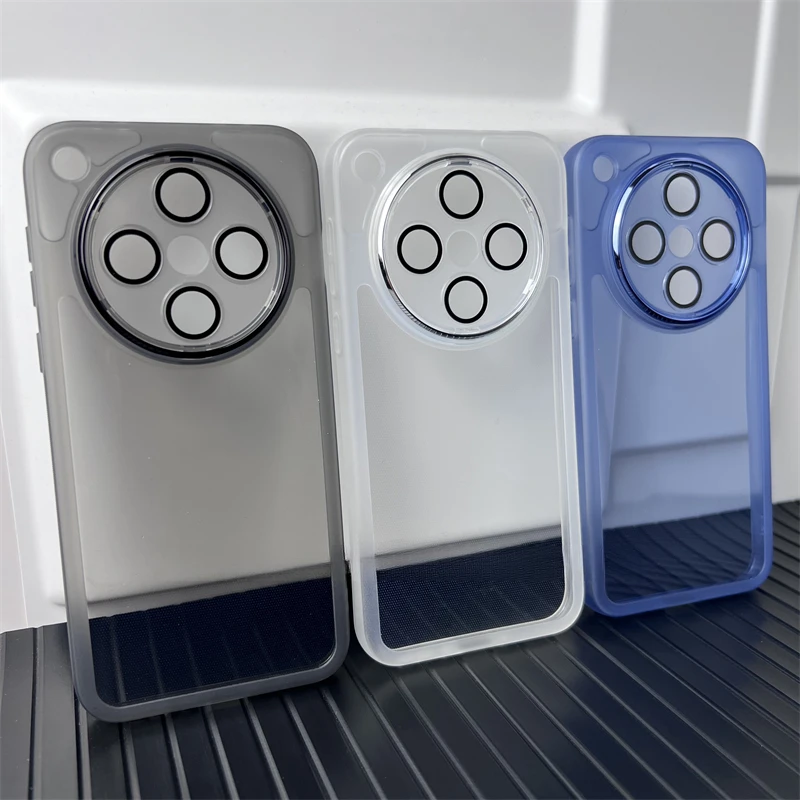 Funda de teléfono de lujo con película de lente para OPPO Find X8 Pro X8Pro 5G, marco glaseado de silicona suave, cubierta de parachoques de borde de alta moda