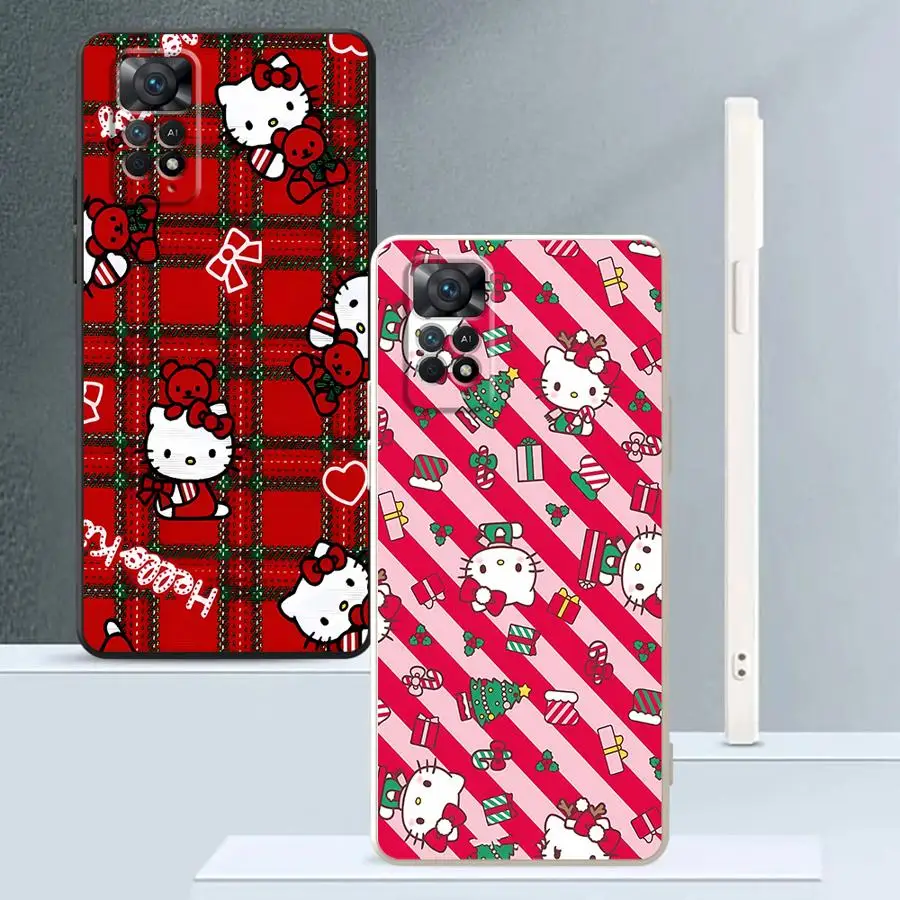 Funda blanda para Xiaomi Redmi Note 11s 13 12 ProPlus 10 12s 10 11 Pro 14 Pro Plus 10Lite lindo personaje Navidad