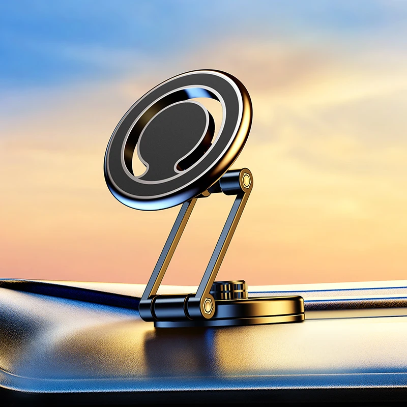 Soporte magnético de teléfono para coche, soporte magnético plegable para salpicadero de iPhone 14, 13, Xiaomi, Compatible con Magsafe - imagen 3