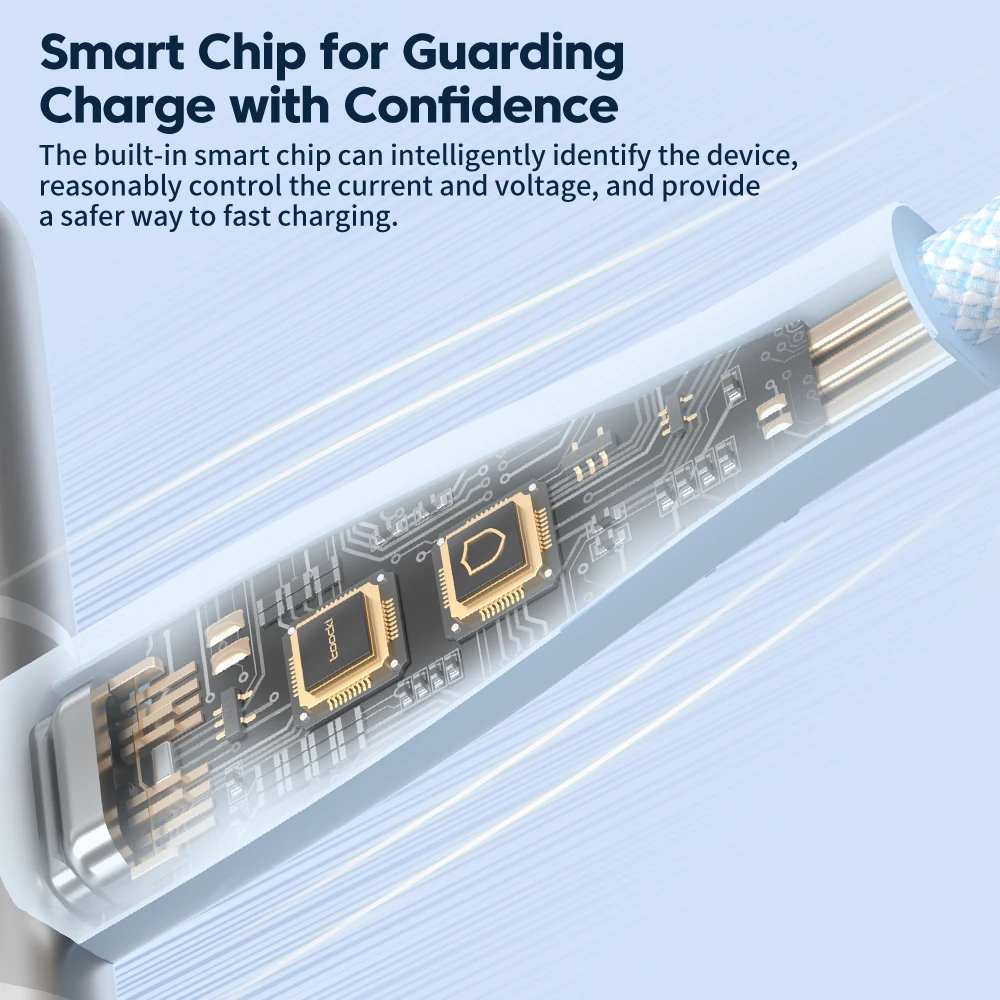 Toocki 20W Cable USB C para iPhone 15 14 13 12 11 Pro Max 8 7 Plus PD cargador rápido Cable de datos de carga de teléfono para iPad iPhone 1m - imagen 5