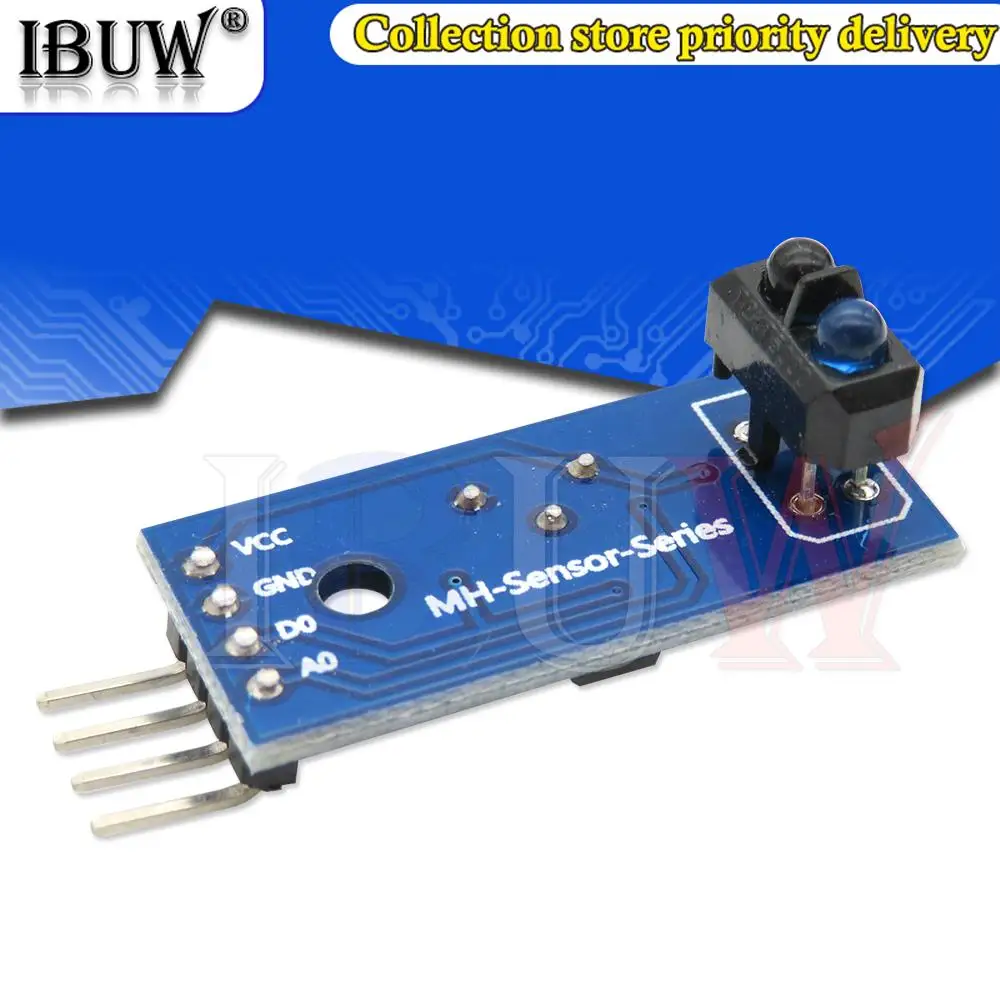 TCRT5000 Módulo de sensor de pista de línea de barrera de interruptor fotoeléctrico IR reflectante infrarrojo azul