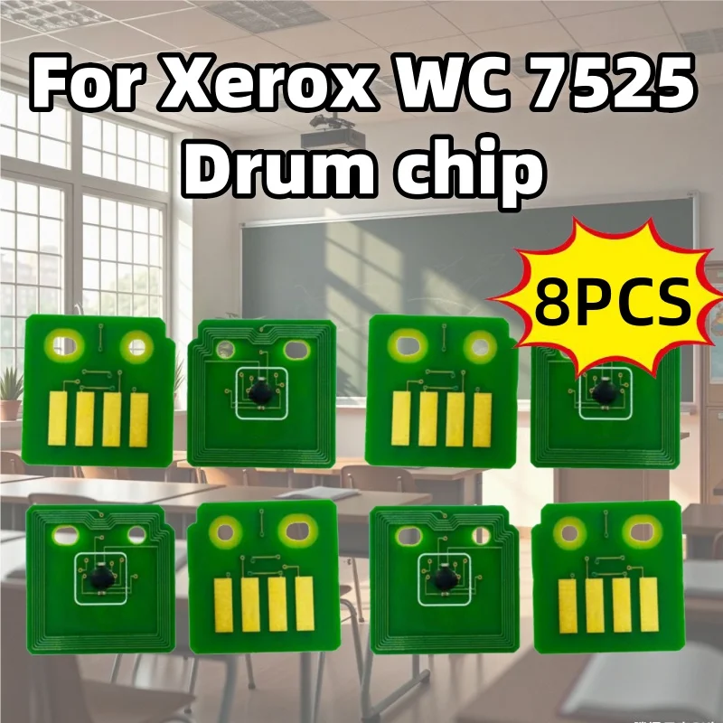 8 Uds 013R00662 para Xerox WorkCentre 7525 7825 7525 7530 7535 7545 7556 7835 7845 7855 AltaLink C8030 C8035 C8045 8055 Chip de tambor