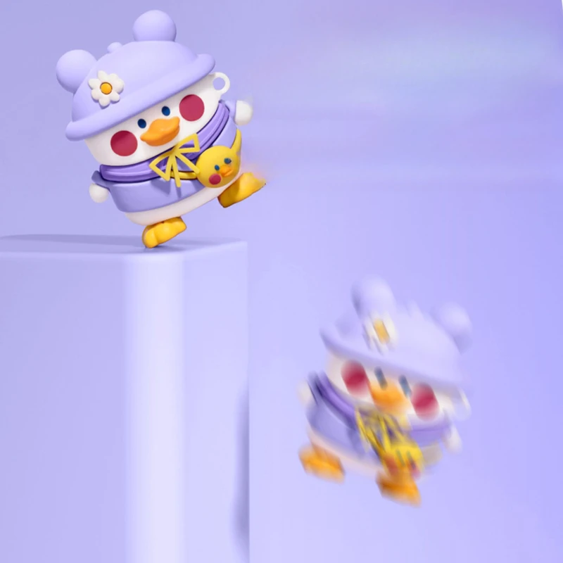 Funda para auriculares para AirPods 2, bonita mochila de dibujos animados, funda protectora para auriculares de pato para Apple, Airpods 1, 2, 3 Pro ﻿ - imagen 4