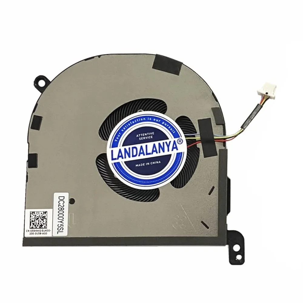 Ventilador de refrigeración para CPU + GPU de ordenador portátil para Dell XPS 9520 Precision 5570 Series 0594WG 0MC4KC DC28000Y6SL DC28000Y5SL DC5V - imagen 3