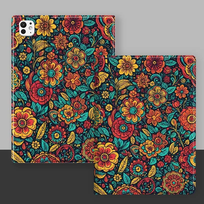 Funda de lujo con Mandala para iPad Pro Mini 1, 2, 3, 4, 5, 6, 7, 7. a generación, 12,9, 10,5, 13, 11, 7,9, 8,3, M4 pulgadas - imagen 3