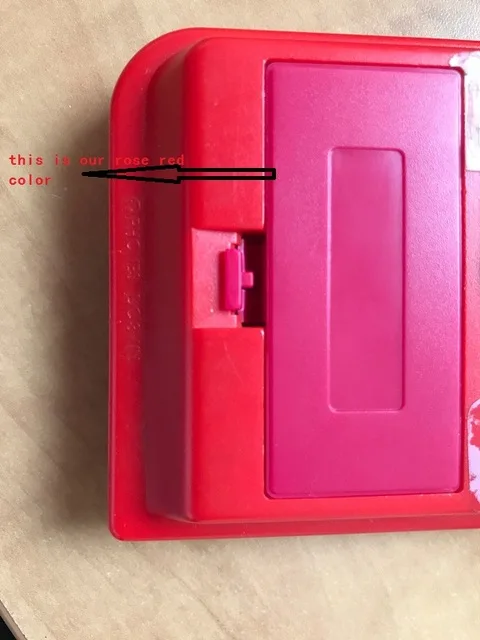 Rosa roja para Gameboy bolsillo cubierta de batería reemplazo de la puerta de la batería para GBP cubierta de la batería