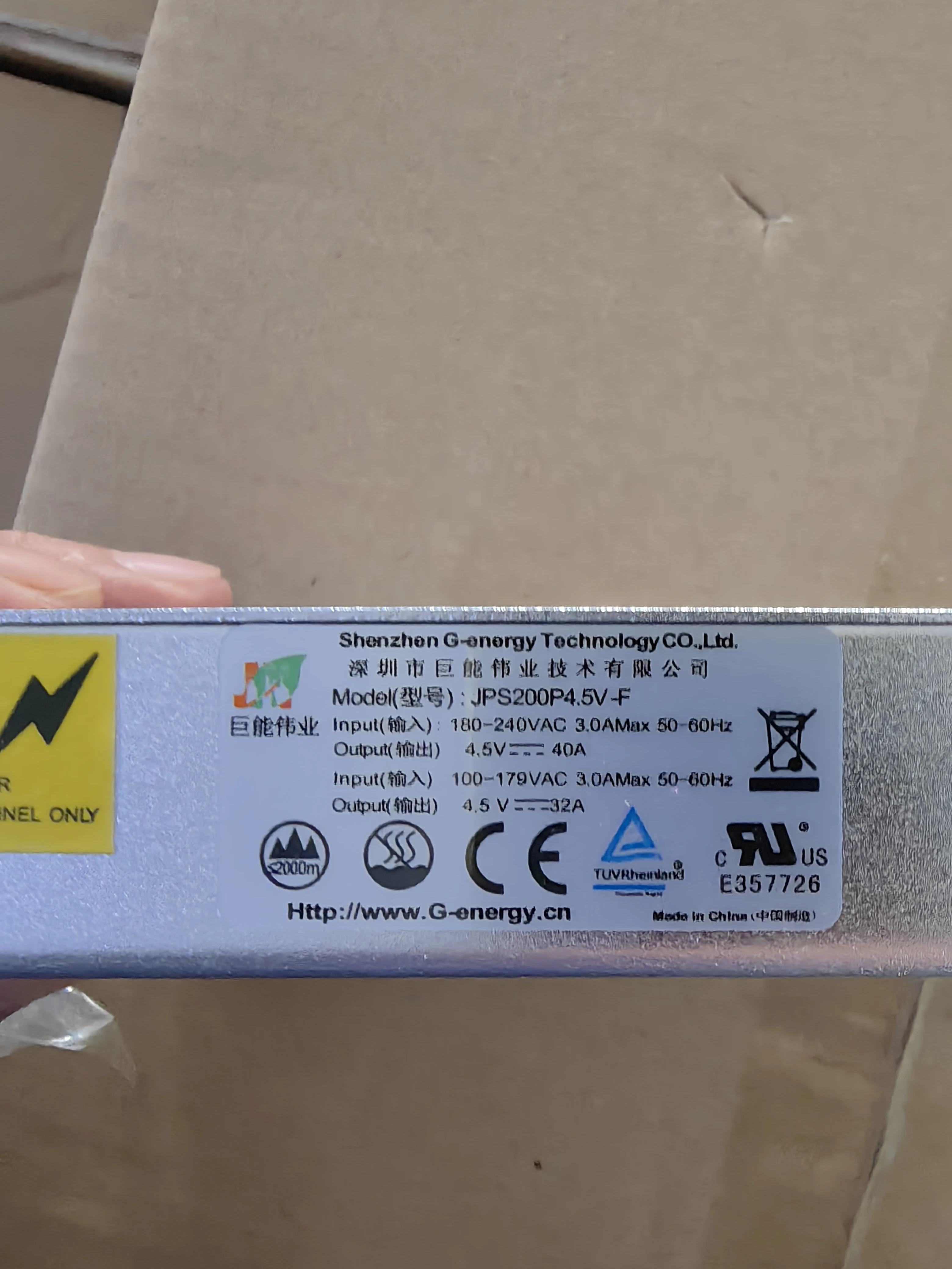 Módulo LED para exteriores, alquiler de escenario de energía G, interruptor de fácil uso, entrada de 180V-240V, JPS200P4.5V-F