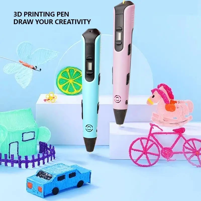 Bolígrafo de impresión 3D LCD 2025 con consumibles PLA herramienta de Graffiti 3D amigos niños Navidad Año nuevo regalos de cumpleaños 9M consumible - imagen 3