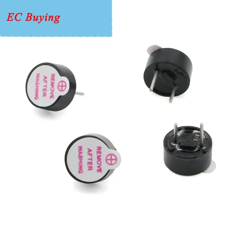 10 Uds. Alarma de zumbador activo ultrafina 3V 5V 12V DC 9MM * 4,2 MM 9x4,2 MM 9042 MINI zumbador piezoeléctrico activo apto para Arduino Diy Electro - imagen 4