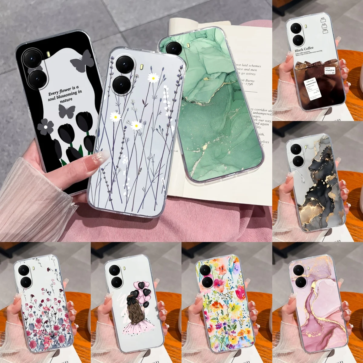 Para Poco X7 Pro funda de teléfono de Color degradado para Xiaomi Poco X 7 Pro X7Pro PocoX7Pro suave transparente anticaída fundas traseras delgadas