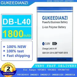 Batería Sanyo DB-L40 1800mAh Cámaras VPCHD1 DMXHD1 Series