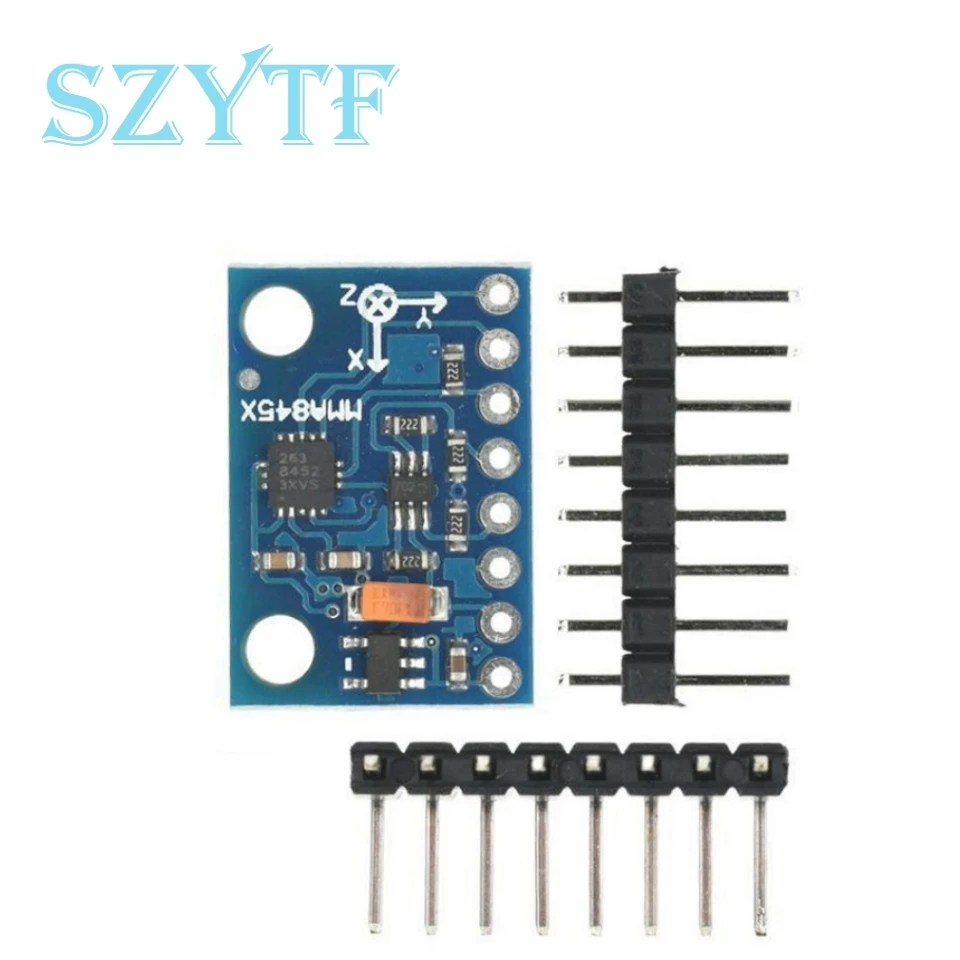 GY-45-módulo Digital Triaxial, acelerómetro, inclinación de alta precisión, 3 ejes, MMA8452, MMA8452Q, para Arduino