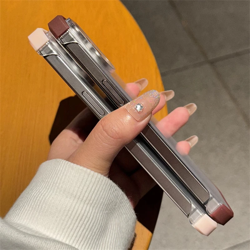 Funda de teléfono transparente mate ultrafina sin marco para iPhone 15Pro 14 13 12 15 Pro Max cubierta trasera translúcida de PC dura a prueba de golpes - imagen 5