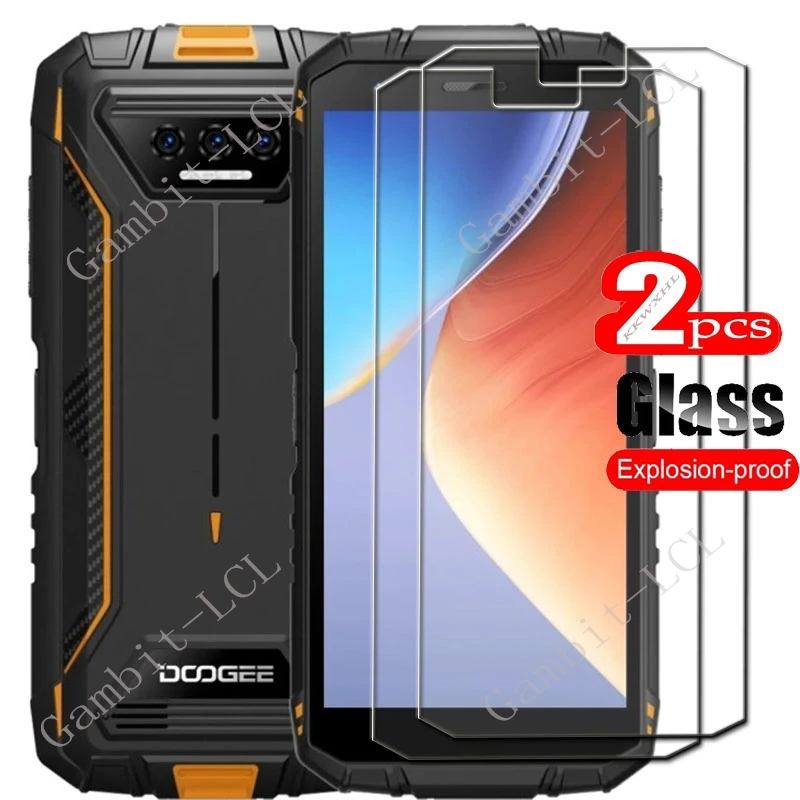 2 uds para Doogee S41 Pro cubierta protectora de vidrio templado en DoogeeS41Pro DoogeeS41 S41T S41Pro Max Plus película protectora de pantalla
