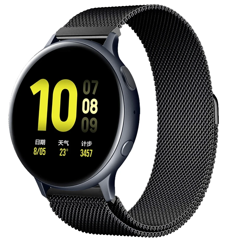 Correa de bucle milanés para garmin vivoactive 5 Denver sw360 DW reemplazo 20mm 22mm pulsera correa de reloj Amazfit MOTO Universal - imagen 4