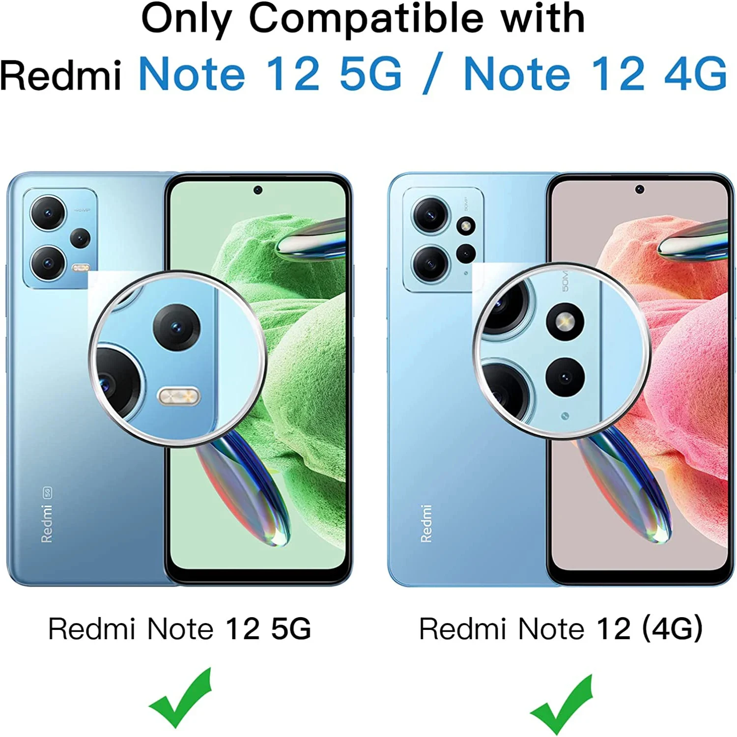 Protector de pantalla de vidrio templado 9H para Xiaomi Redmi Note 12 4G/5G HD Protección transparente antiarañazos Juego de 2/4 piezas - imagen 2