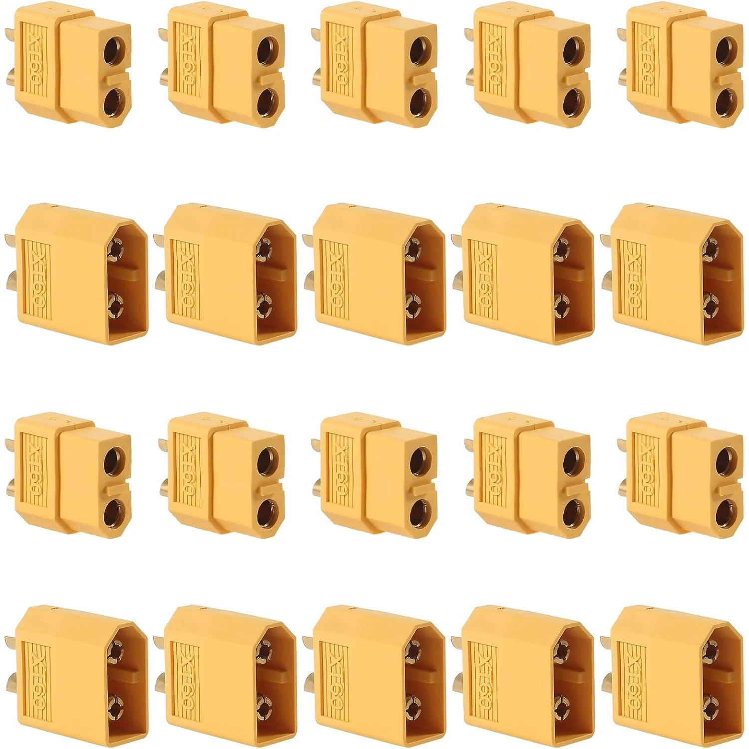 Conectores Xt60, 10 pares de enchufes Xt60, adecuados para enchufes de alimentación de batería de polímero de litio de control remoto, bala Xt60 macho y hembra - imagen 5