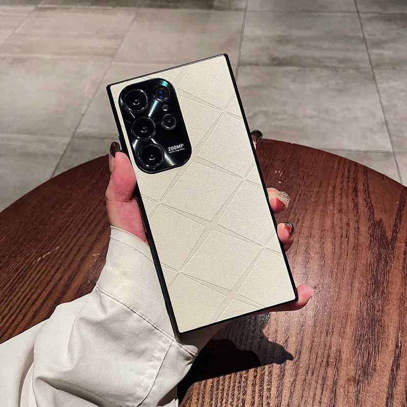 For Samsung Galaxy S25 Ultra, S24 Ultra, S23 Ultra, S25 Plus Case ELVEV Quality PU Leather + Silicon Protective Back Phone Cover