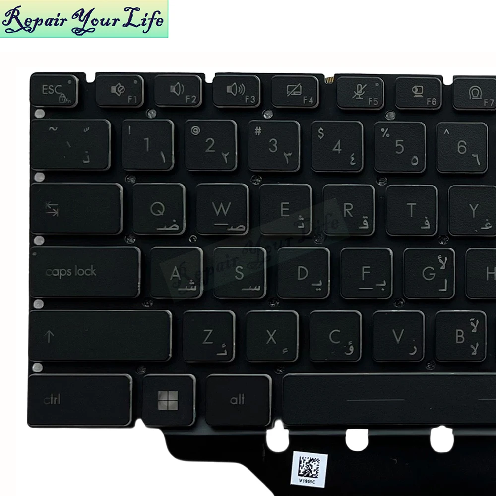 RU ruso árabe Turquía teclado retroiluminado para MSI GE76 Stealth GS76 Vector GP76 10UE 10UH 11UH MS-17K1 teclados para ordenador portátil para juegos - imagen 4