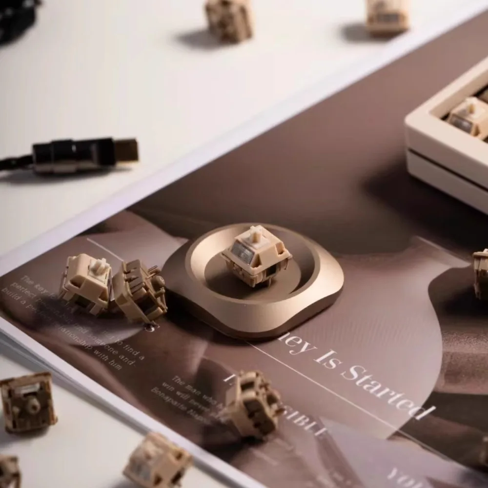 Interruptor lineal Siam de té de la leche V2, 45g/37g/28g, presión de disparo, eje personalizado de carrera Total de 4,0mm para accesorios de teclado mecánico