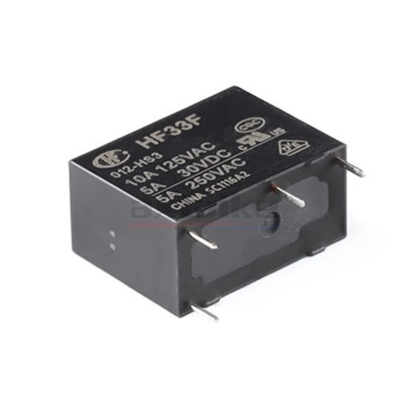 5 uds HF33F 005-HS3 012-HS3 024-HS3 4Pin 5V 12V 24V 5A 250VAC 10A 125VAC un conjunto de relé IC de potencia media Ultra pequeño normalmente abierto - imagen 3