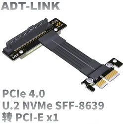 ADT Cable Adaptador PCIe 4.0 U.2 NVMe SSD Gen4 Alta Velocidad