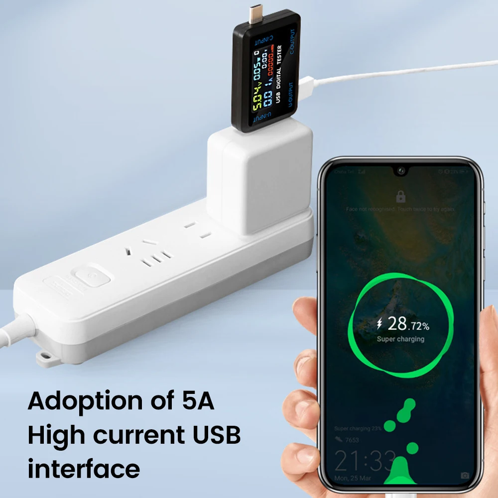 Medidores de voltaje, capacidad de voltaje actual, probador de batería, voltios USB, voltaje de corriente, cargador médico, probador de capacidad, medidor, banco de energía - imagen 3