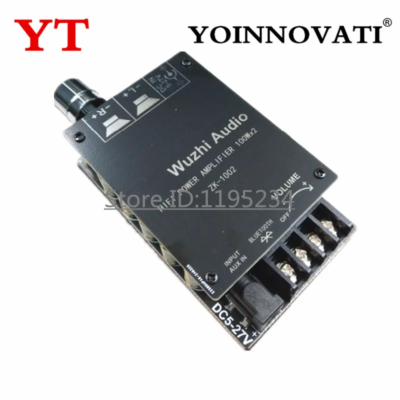 ZK-1002 HIFI TPA3116 100W * 2 amplificador Digital de alta potencia placa estéreo 100W + 100W AMP Amplificador Audio cine en casa - imagen 4