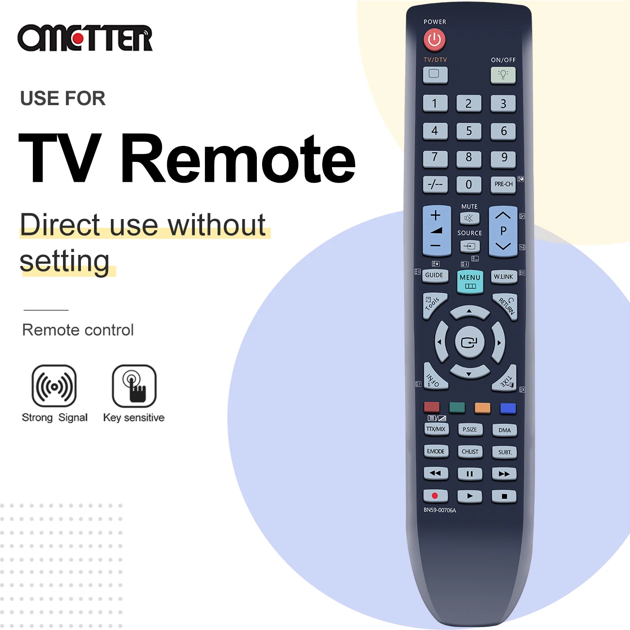 Nuevo BN59-00706A para Samsung Smart TV Control remoto LE32A656 LE37A696 LE40A615 LE46A696M1W