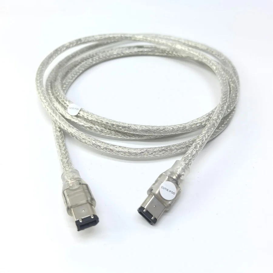 1394 Cable de extensión de datos Firewire de 6 pines a 6p de 1,8 m para cable de datos DV Cable de adquisición de computadora de vídeo - imagen 3