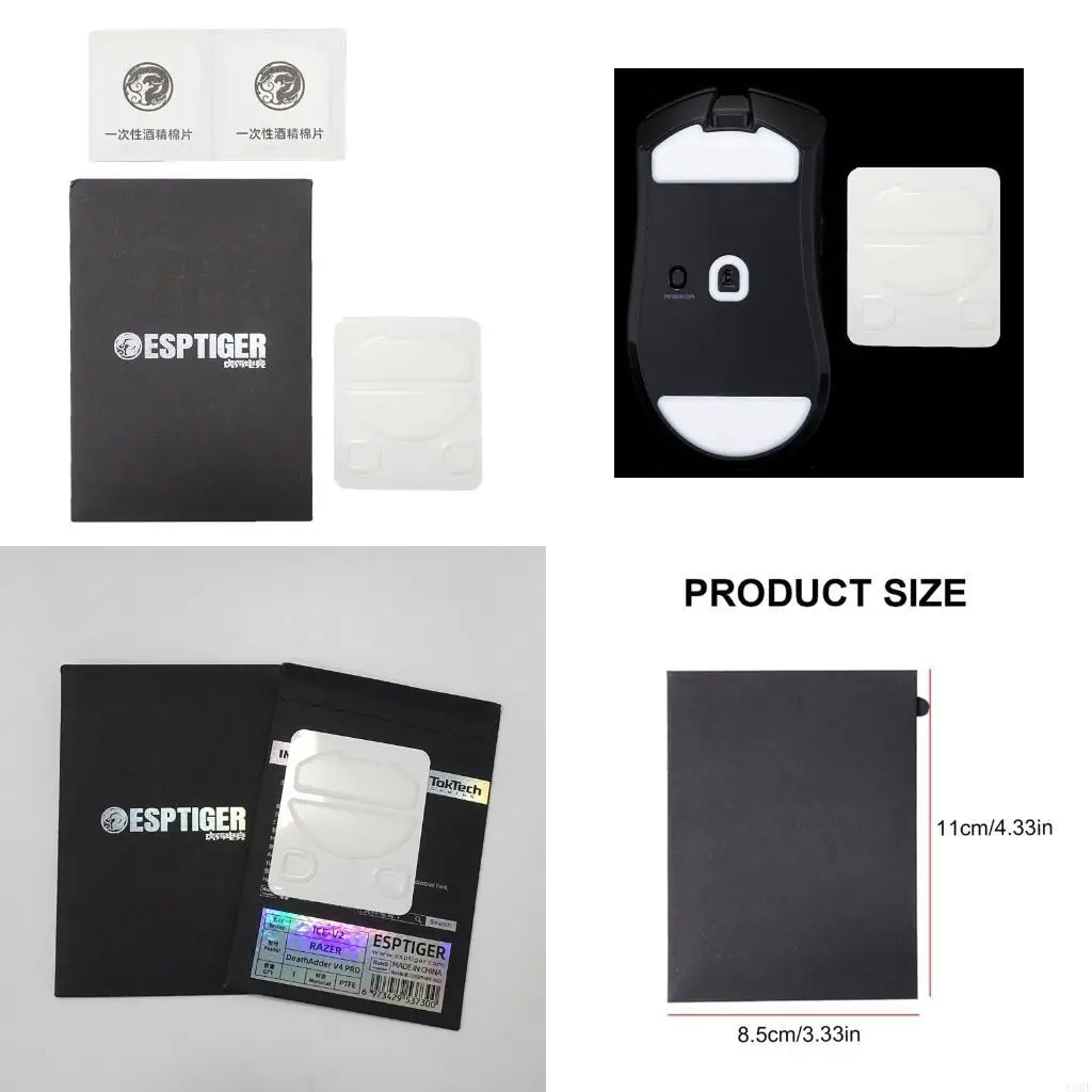 C90F Game Game Mouse Patinetes los pies del mouse Versión para almohadilla deslizamiento del mouse v4pro