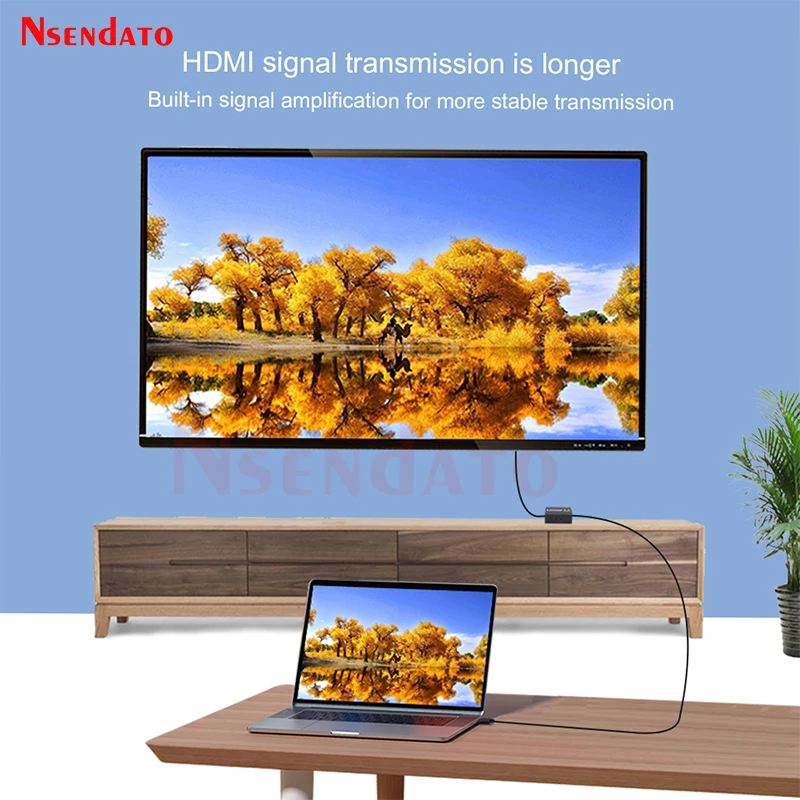 Extensor HDMI 2.0 4K 18Gbps – Amplificador Señal hasta 40m para PS4 TV - imagen 5
