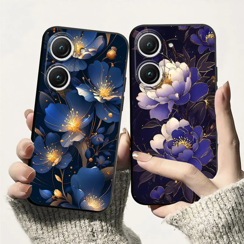 Para Asus Zenfone 9 10 funda de silicona suave a prueba de golpes para Asus Zenfone 10 funda trasera de teléfono TPU Fundas protectoras de gato lindo - imagen 5