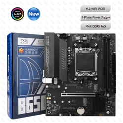 Placa Base B650 AM5 para Ryzen 7000-9000 con NVMe y ARGB