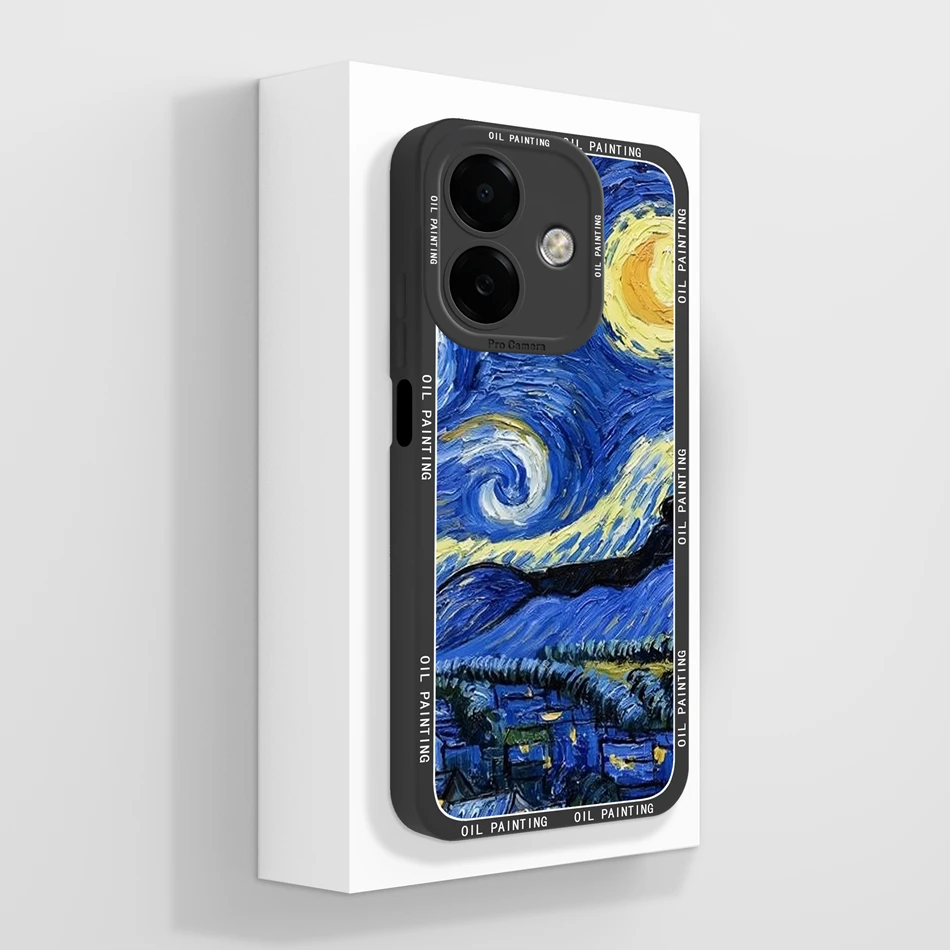 Funda para Oppo A3 A3X A40 diseño artístico contraportada para Oppo A 40 A 3 protección de cámara 4G fundas de teléfono parachoques de silicona líquida suave - imagen 5