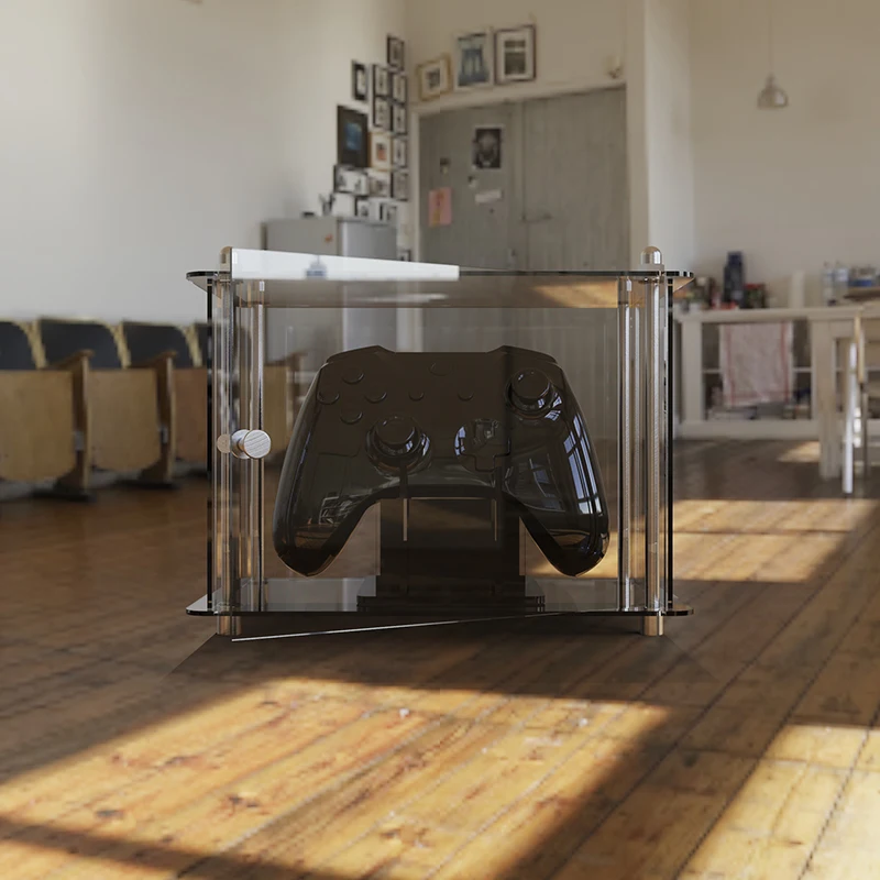 Caja acrílica para controlador de juego, soporte de exhibición de almacenamiento, cubierta antipolvo para Switch Xbox PS5, soporte de mango, accesorios para juegos - imagen 5