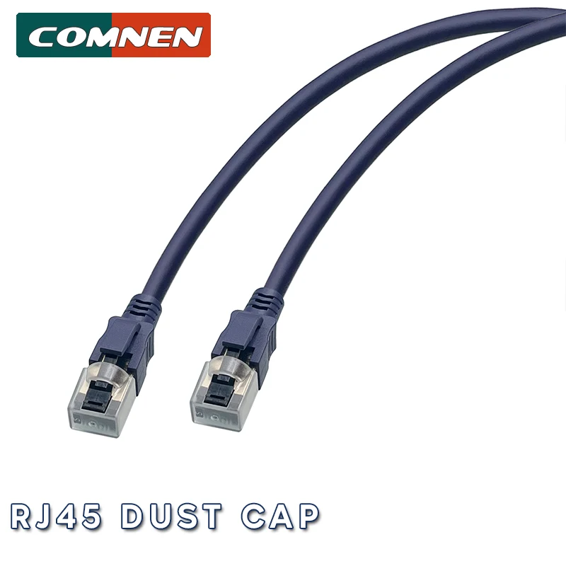 Protector de enchufe Modular Rj45, cubierta antipolvo de 10 piezas, conector Ethernet Lan Rj45, cubierta de enchufe de red para Cat5e Cat6 Cat7 - imagen 3