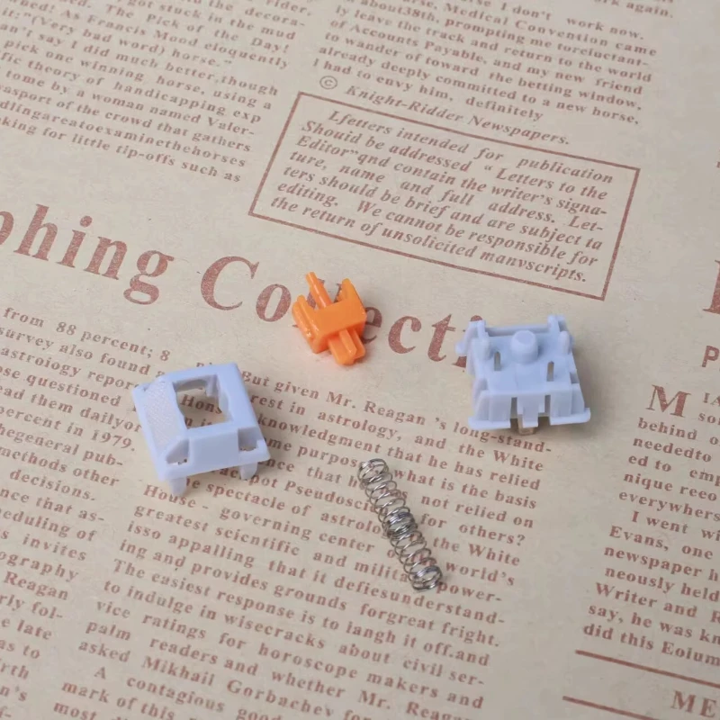 Interruptor Industrial naranja, disparador de 57g, interruptor de párrafo, columna guía de luz de intercambio en caliente personalizada, accesorios de teclado mecánico - imagen 4