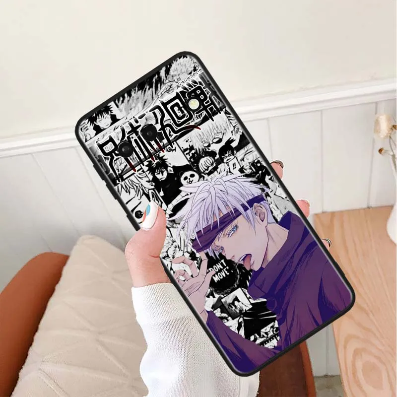Gojou Satoru Art para Google Pixel 10 9 8 7 9a 8A 7a 6a XL Pro 5G funda negra para teléfono - imagen 4