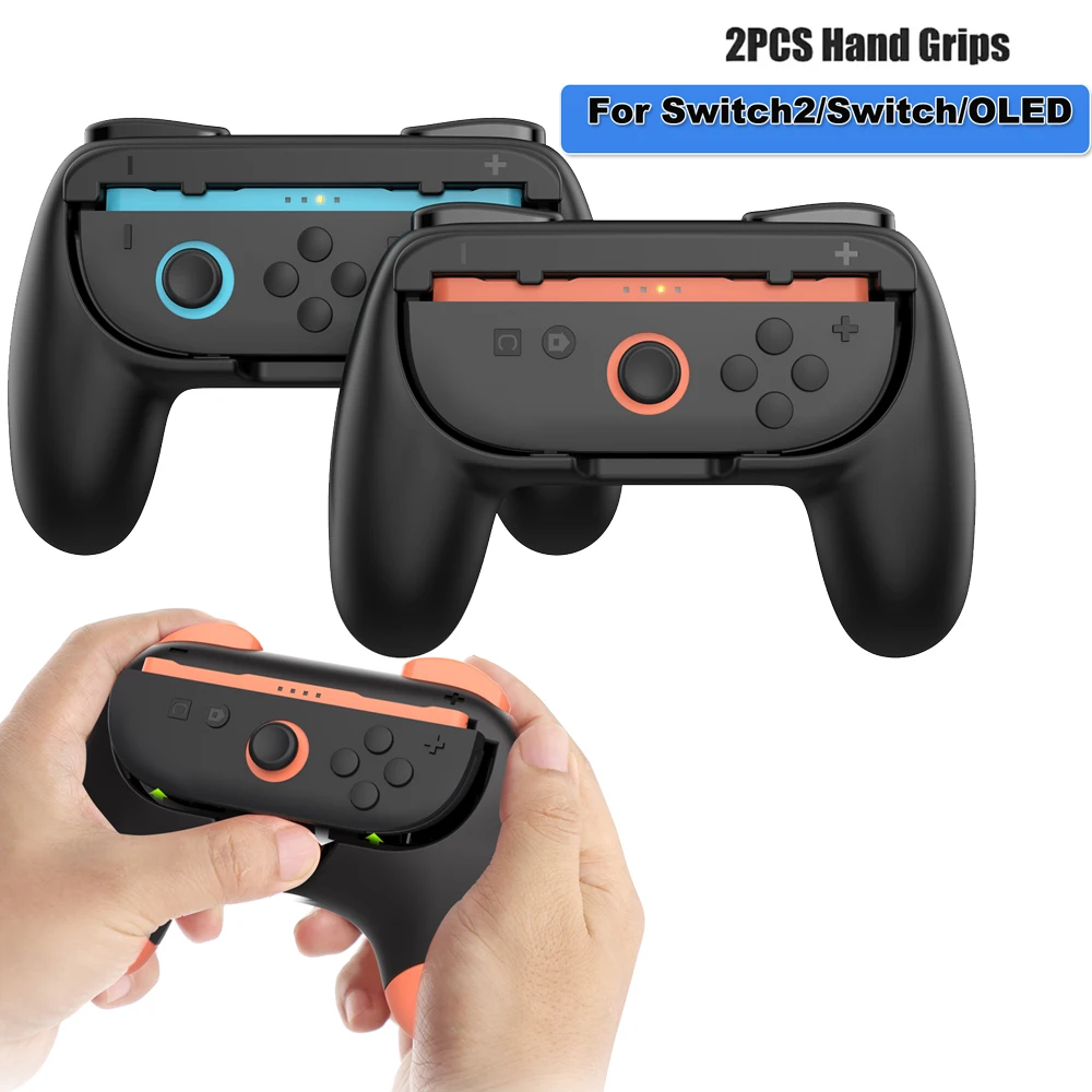 2PCS Hand Grips Shell For Nintendo Switch 2Console Controller Gamepad Stand Holder Bracket Kit For Switch/OLED Accessories - imagen 2