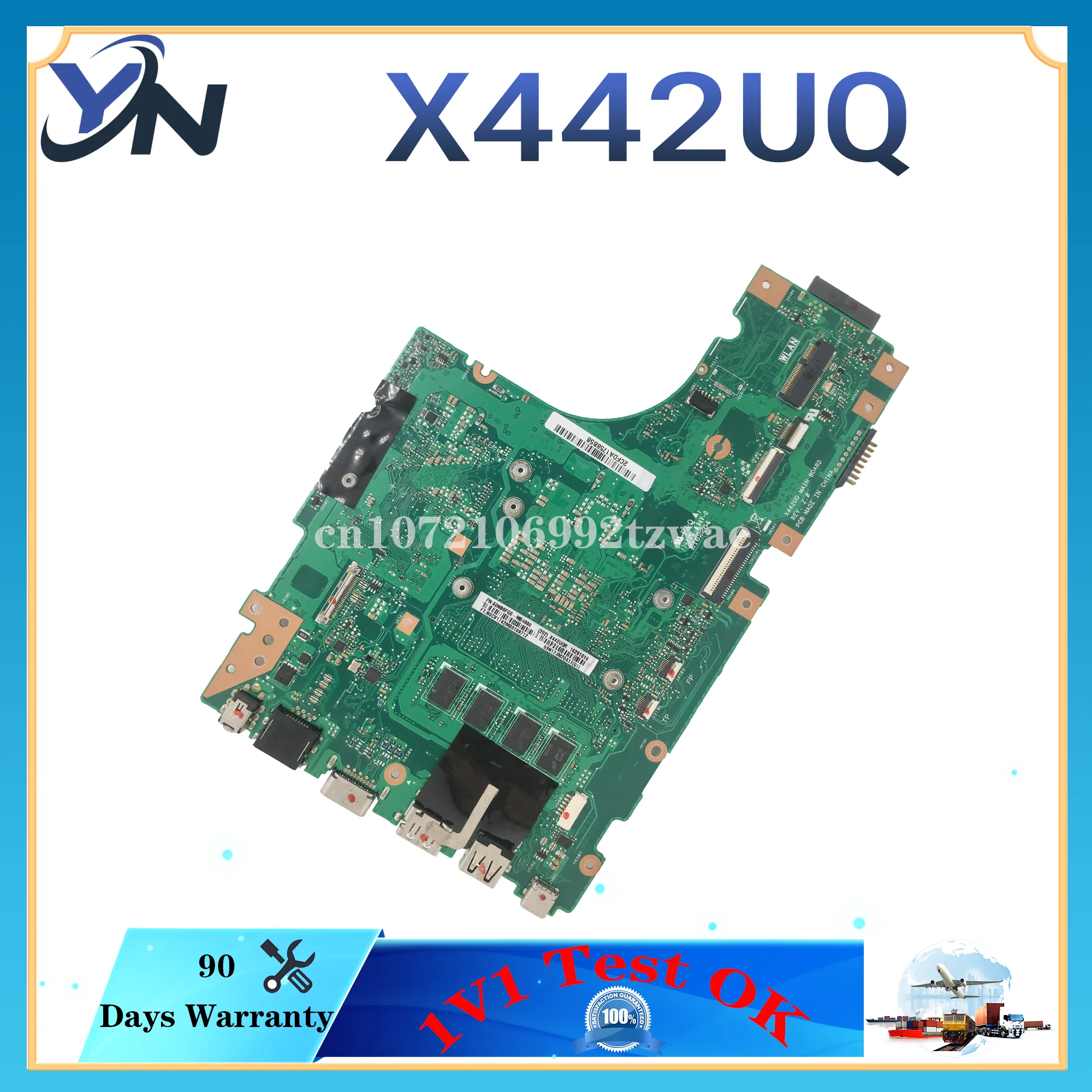 Placa base X442UN X442U X442UQ X442UNR X442UA X442UAR X442UF X442UR X442UQR X442URR F442U A442U A480U R419U placa base para ordenador portátil